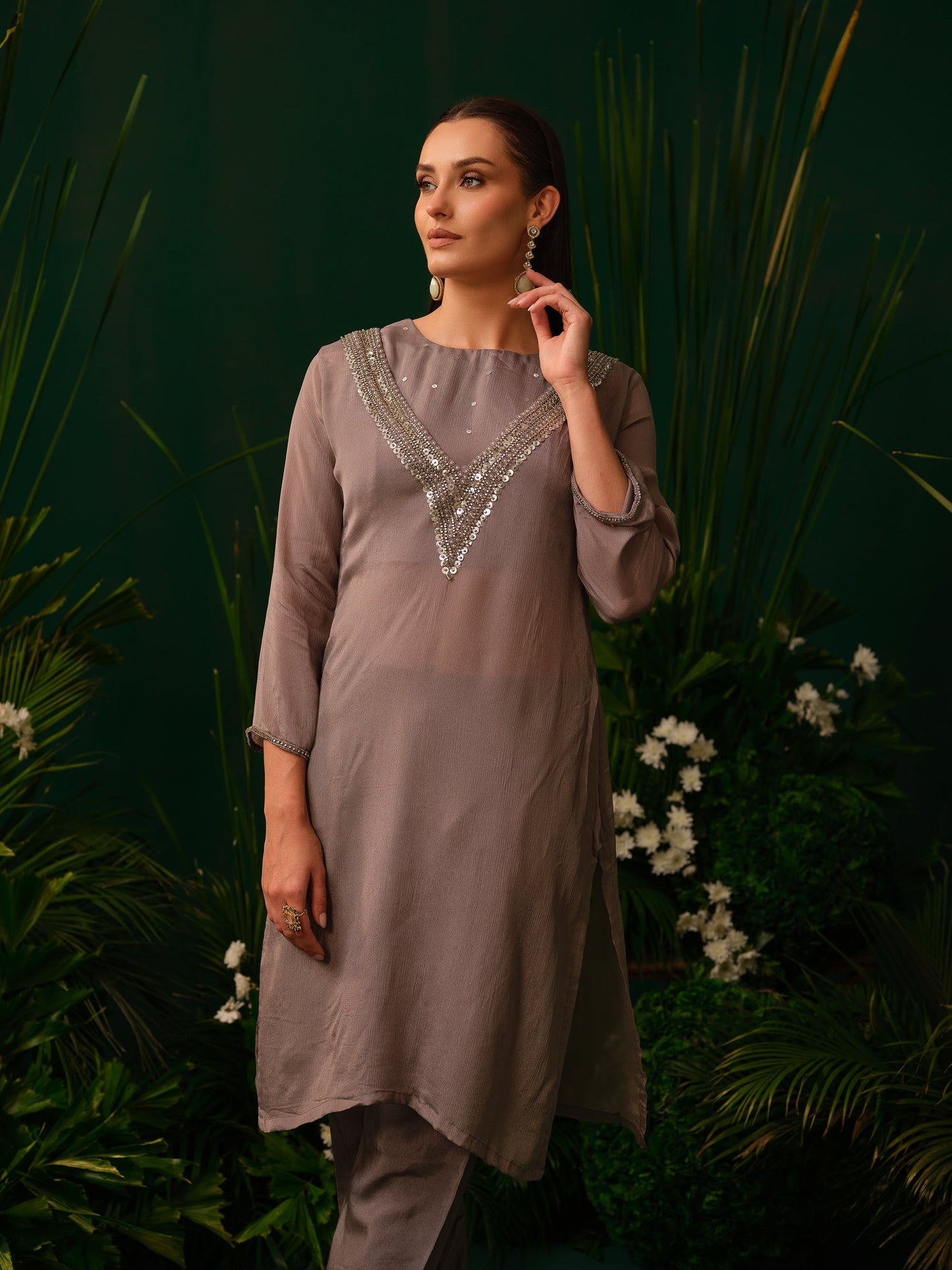 Silva Shimmer Kurti Set