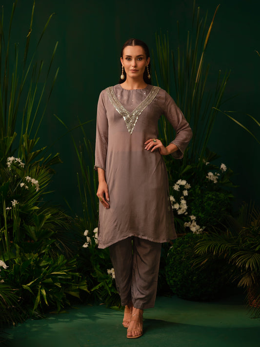 Silva Shimmer Kurti Set
