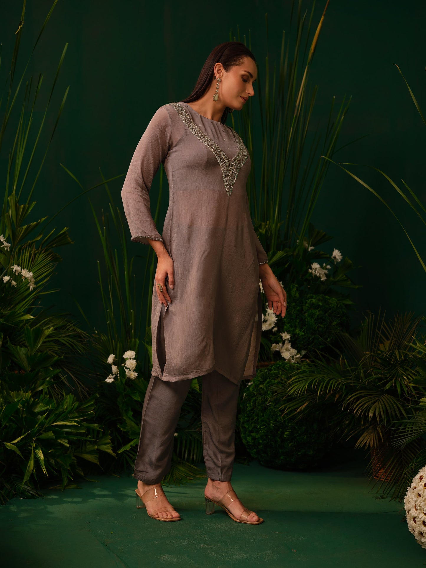 Silva Shimmer Kurti Set