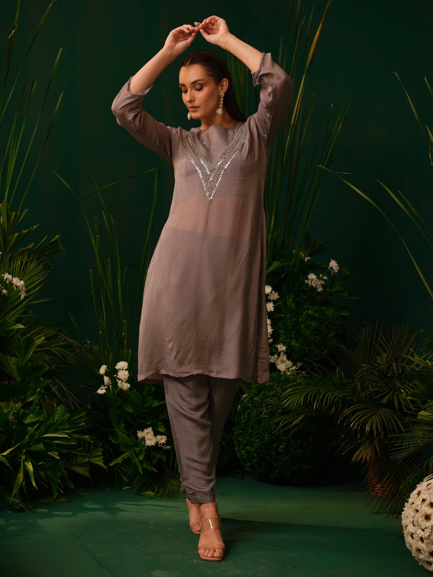 Silva Shimmer Kurti Set