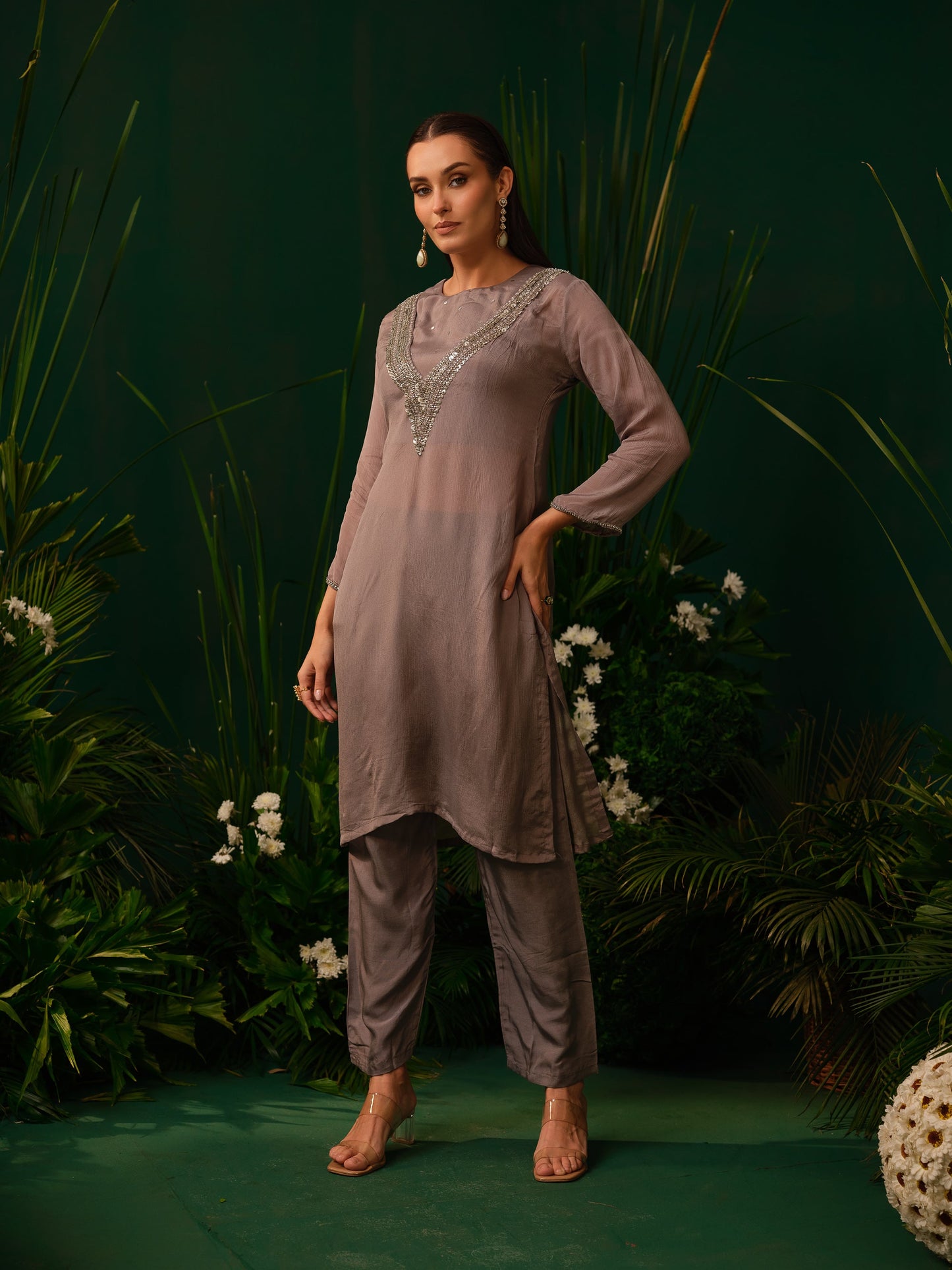 Silva Shimmer Kurti Set