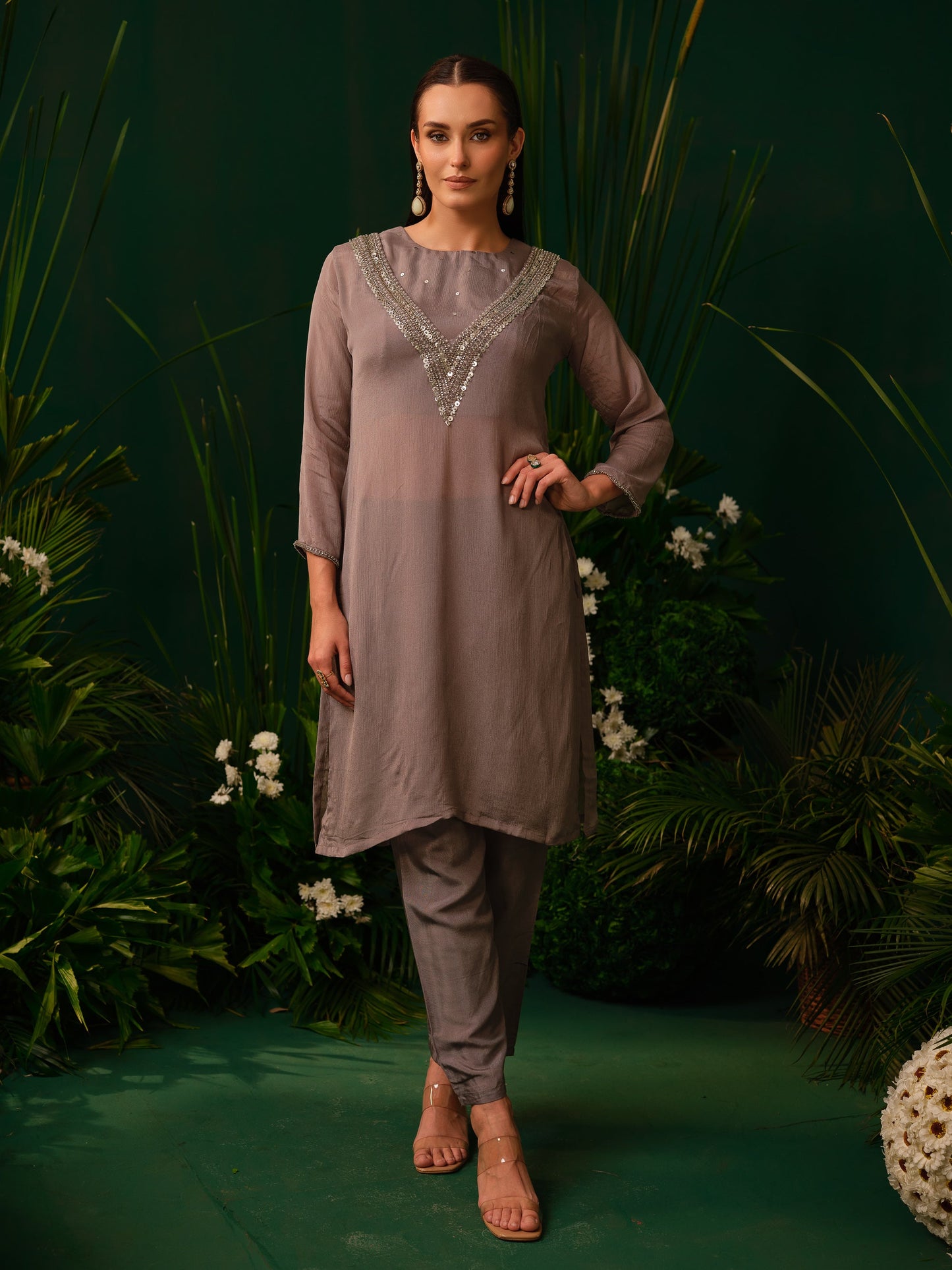 Silva Shimmer Kurti Set