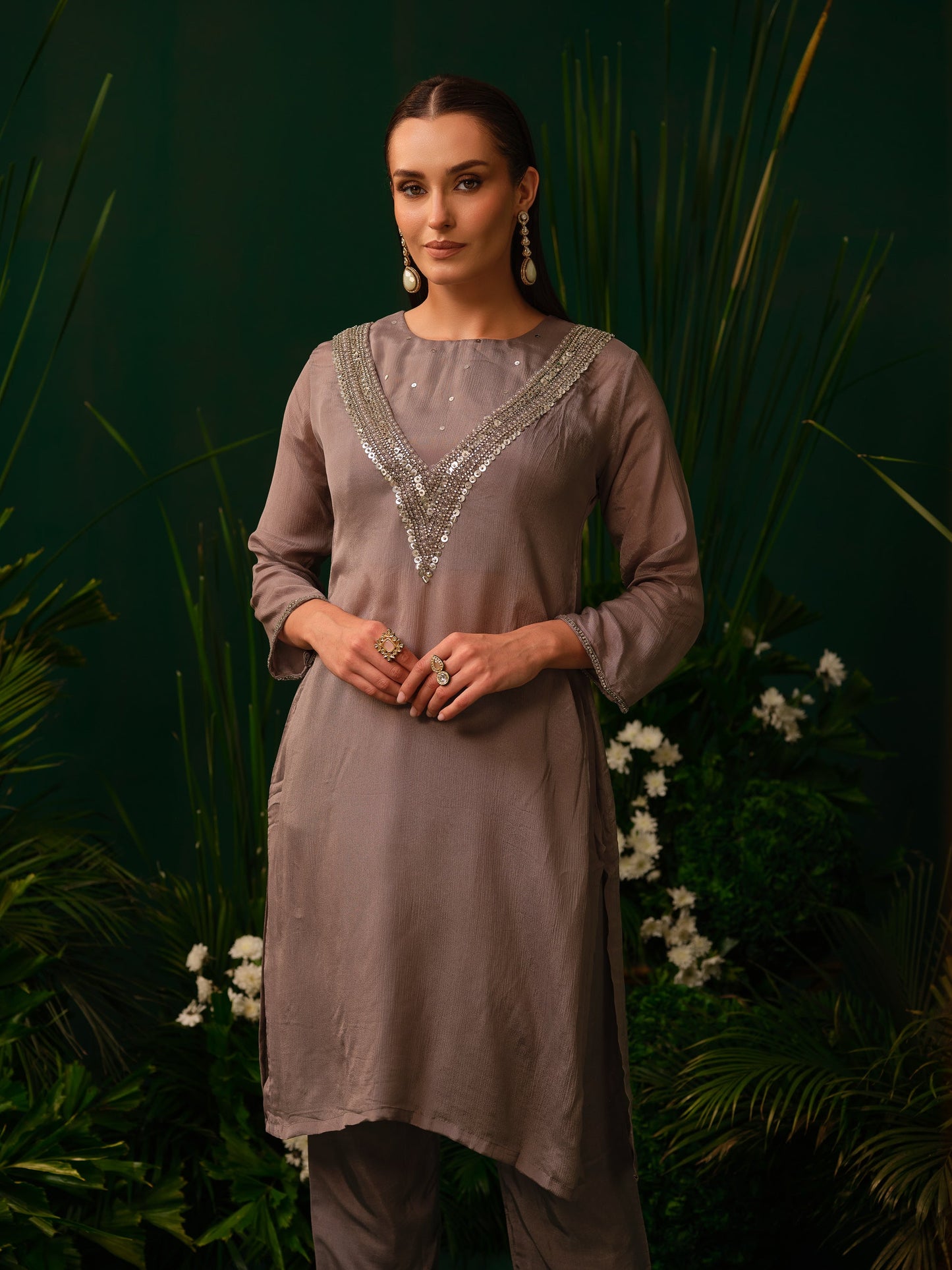 Silva Shimmer Kurti Set