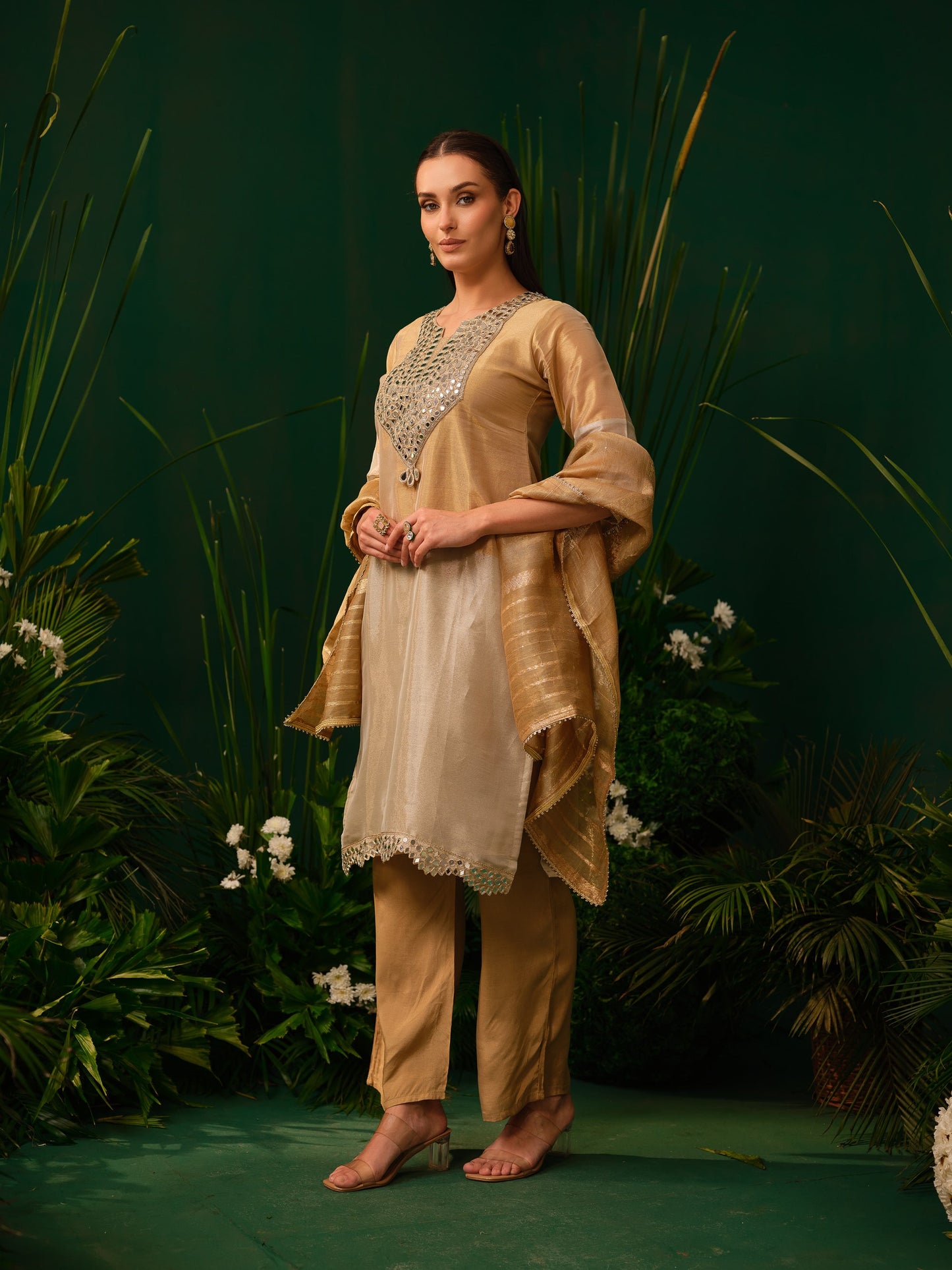 Zarina Mirror Kurti Set