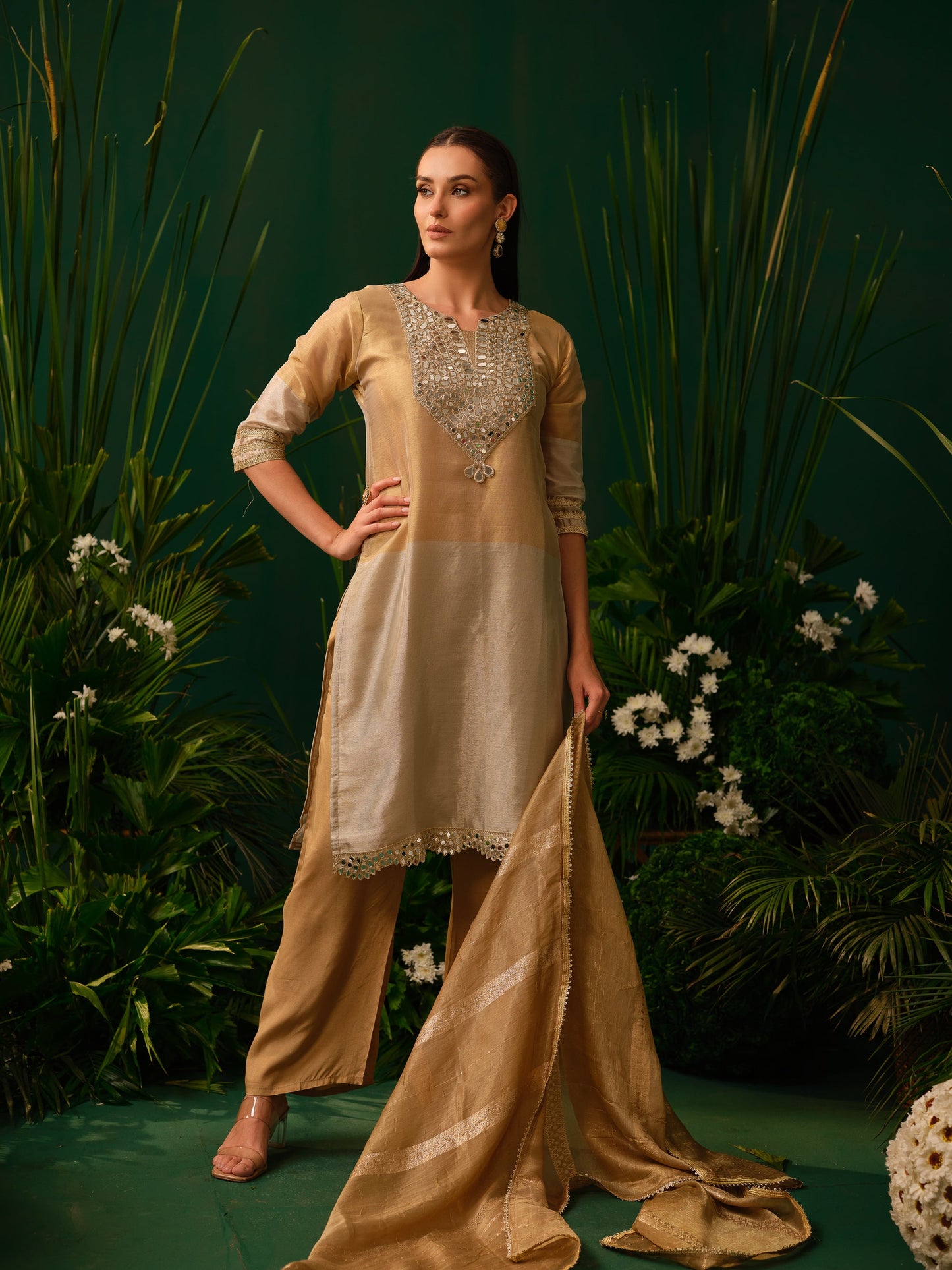 Zarina Mirror Kurti Set