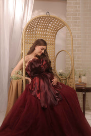 Wine Glow Gown